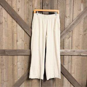 Old Navy High-Rise Wide-Leg Pants in Cream